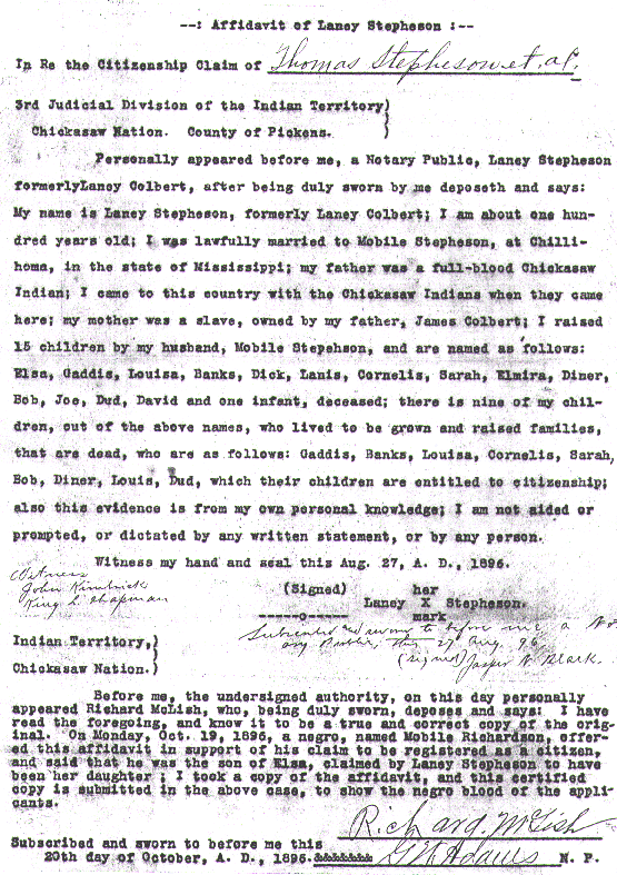  1896 Citzenship Contents